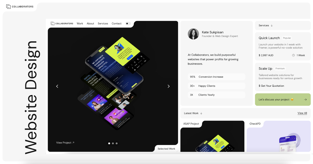 Collaborators | UI/UX & Website Design | Melbourne, Bangkok & Beyond
