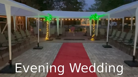 evening wedding
