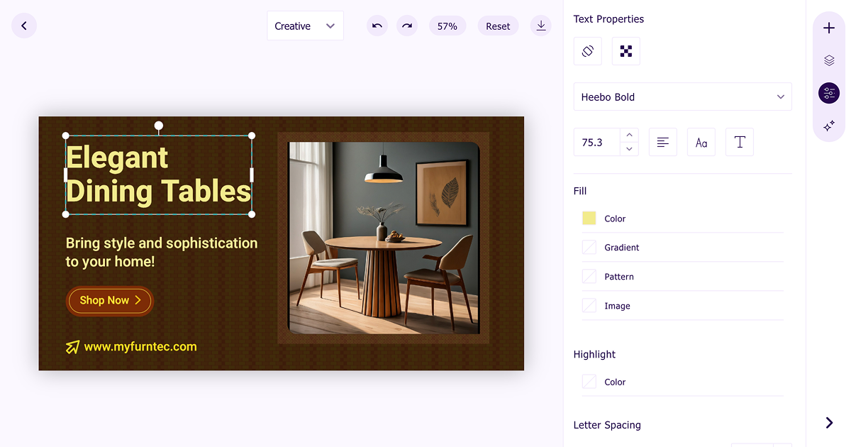 Elevate your designs with the versatile banner editor