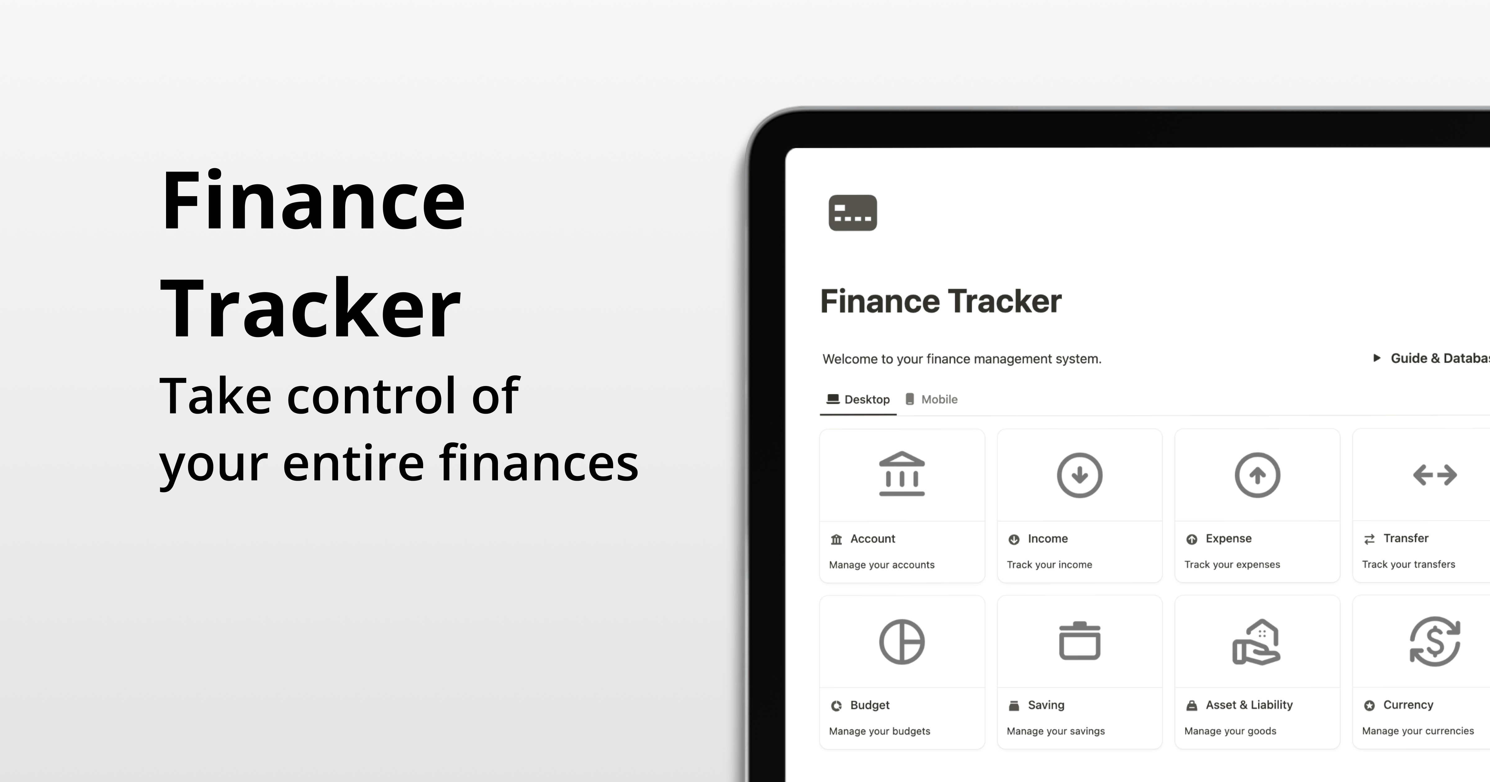 Notion Finance Tracker Eazypath