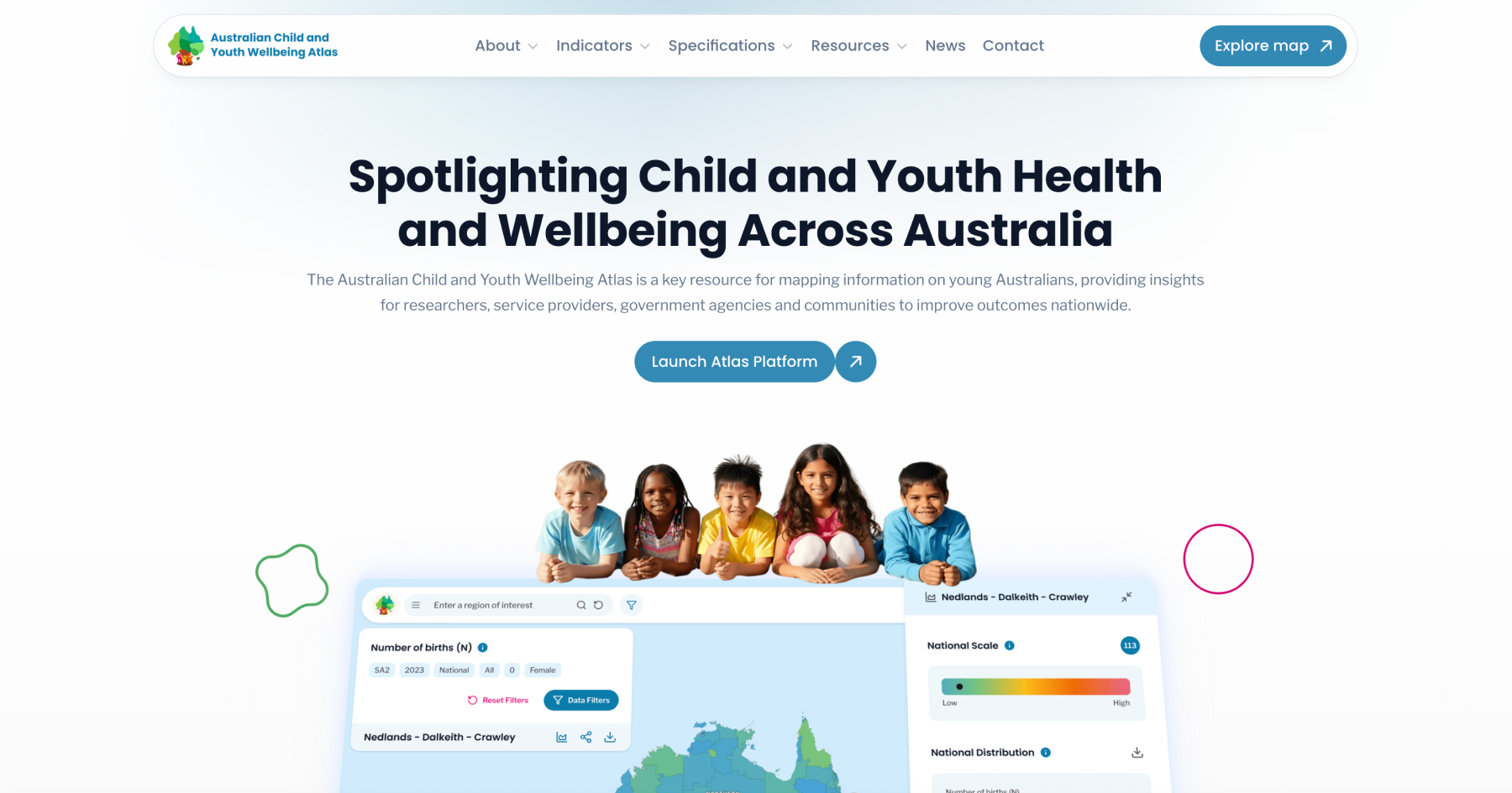 Australian Child & Youth Wellbeing Atlas – Mapping data across Australia