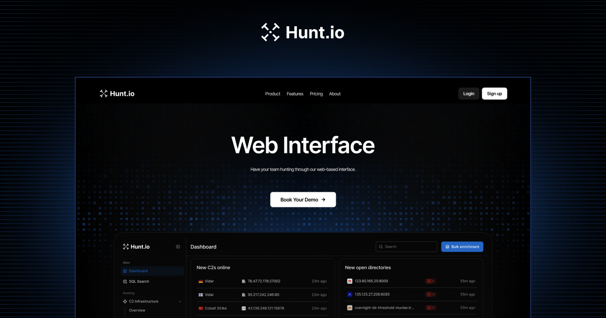 Threat Hunting Web Interface