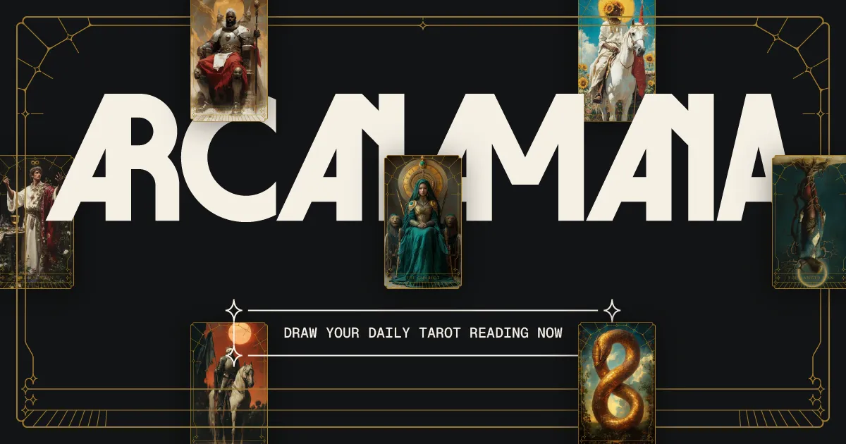 Arcanamana website homepage built with Framer