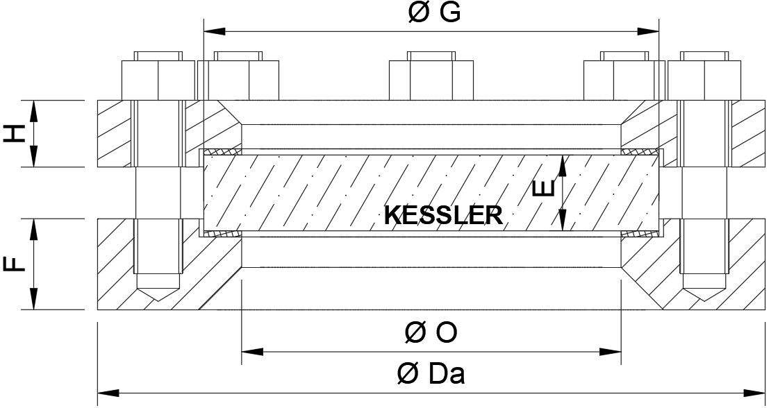 Kessler Schauglas DIN28120 Zeichnung
