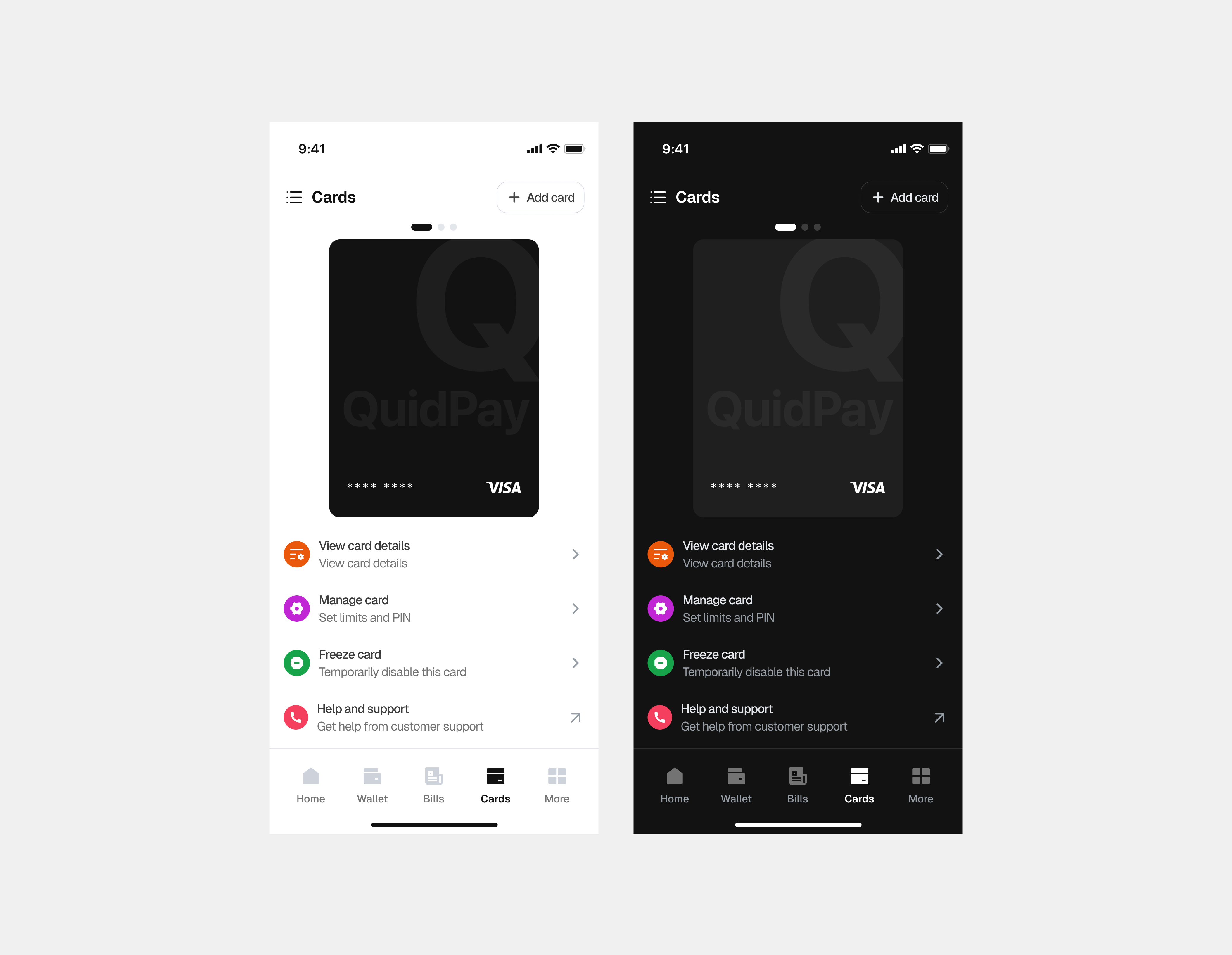 Settings Page