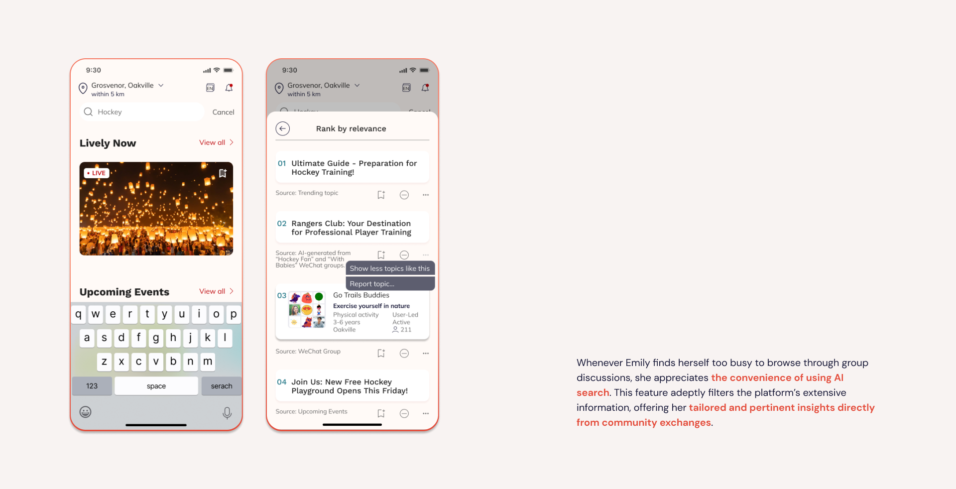 CommWeave user story — 8 slides — 4 of 8