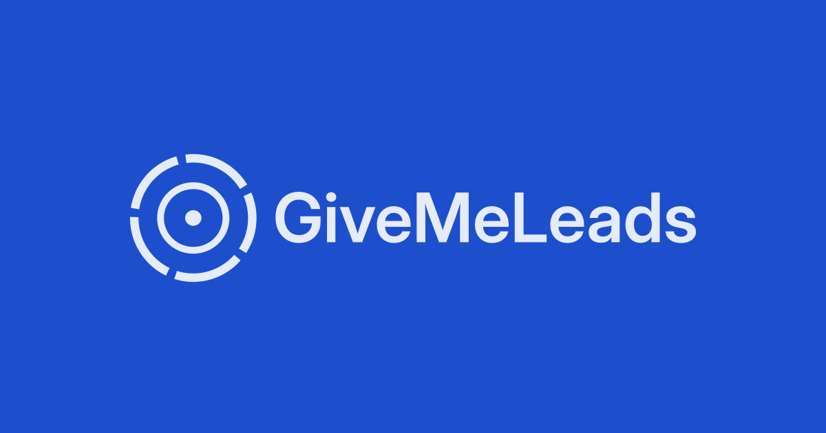 GiveMeLeads - The easiest way to build your lists of leads logo