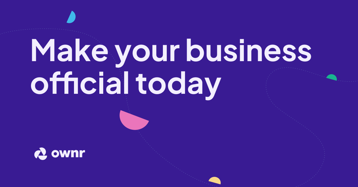 make your business official today | ownr og image