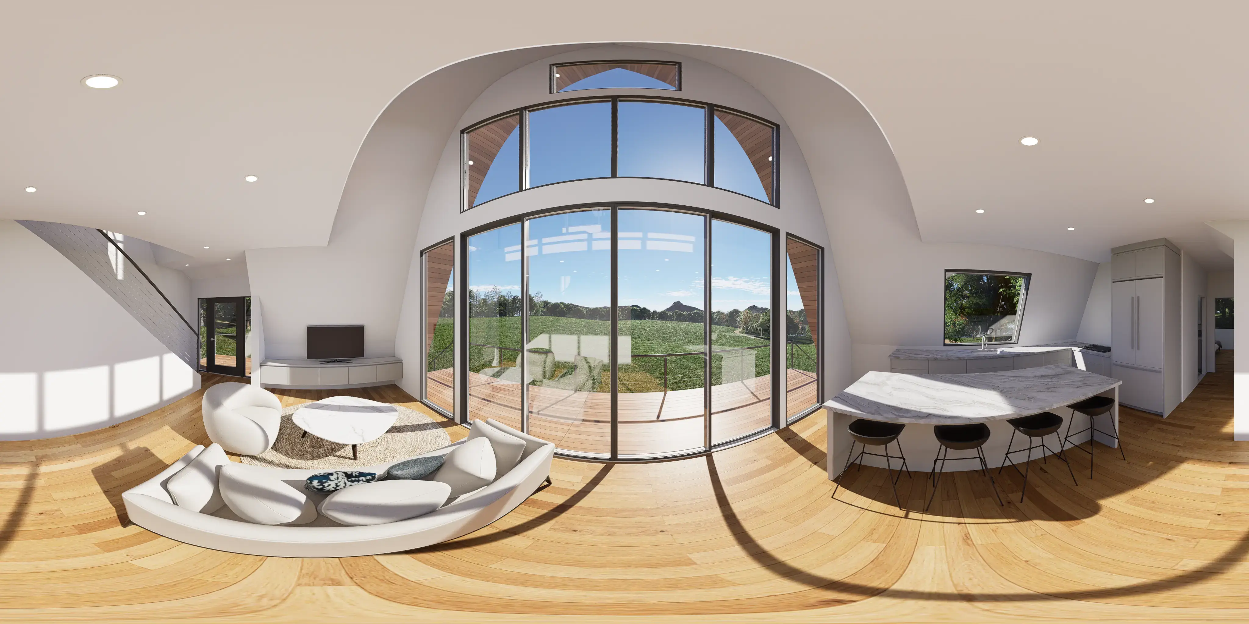 Master Bathroom Panorama Render