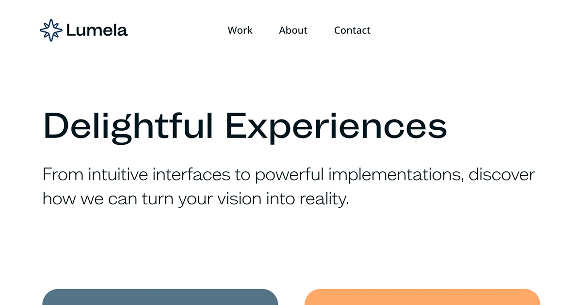 Lumela - Web Design Studio