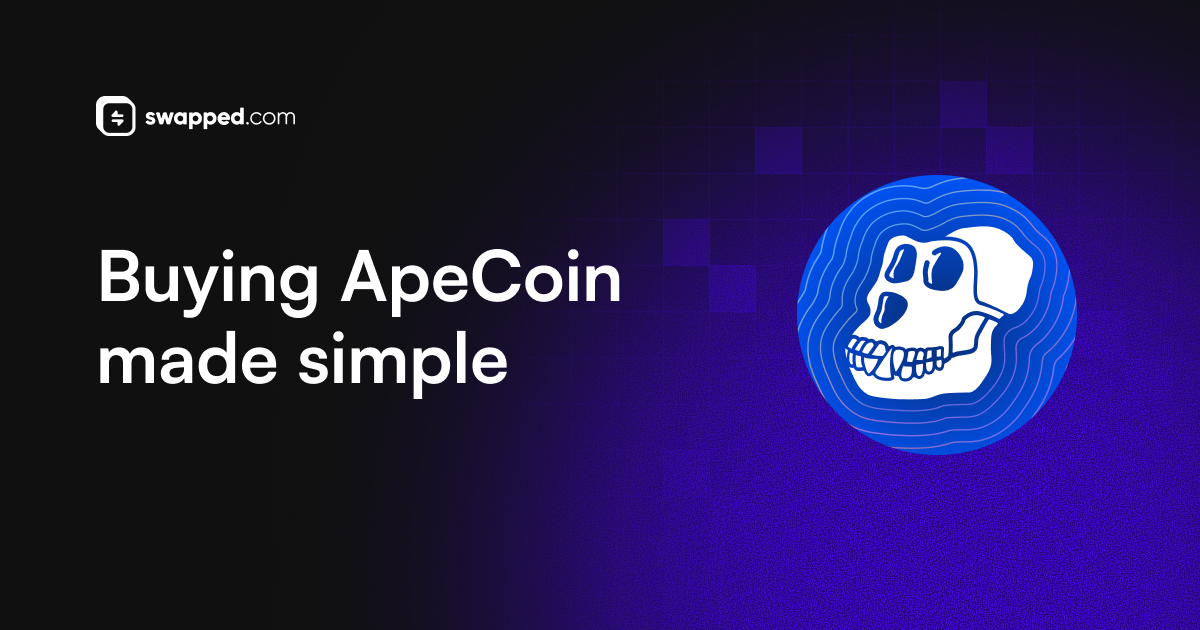 Swapped.com: Buy ApeCoin (APE) instantly with low fees