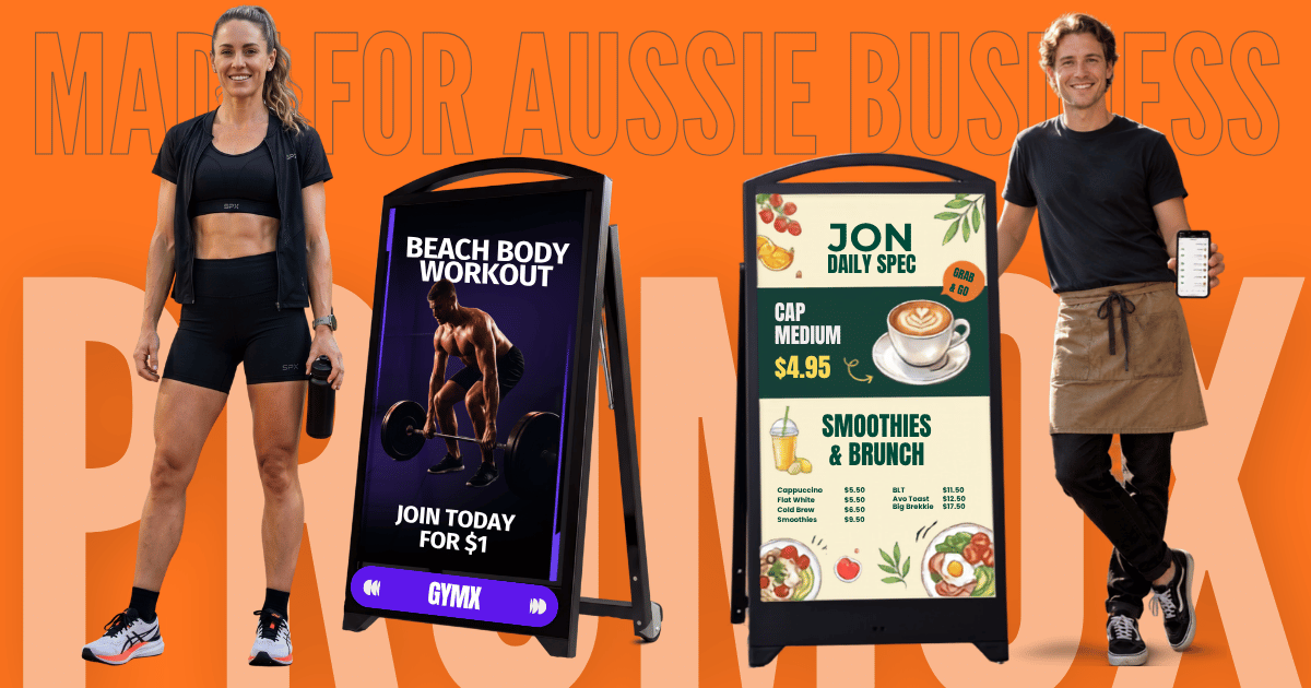 Portable Digital A-Frame Signs Australia | Promox