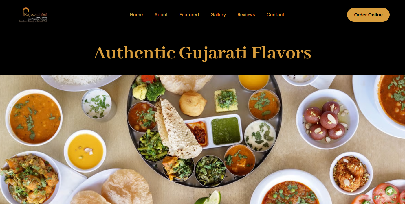 Rajwadi Thali Chaat & Sweets