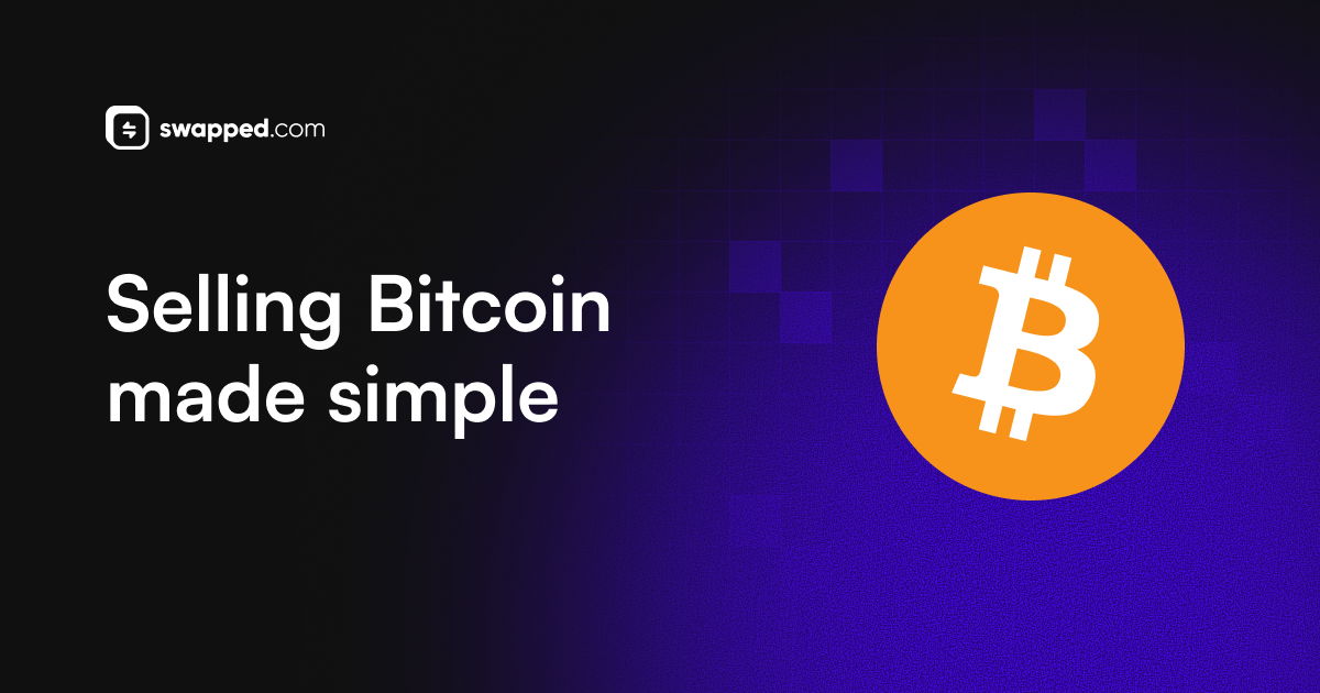 Swapped.com: Venda Bitcoin (BTC) na hora com taxas baixas