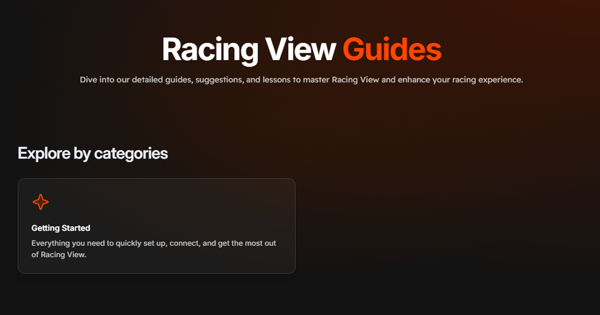 Racing View Guides