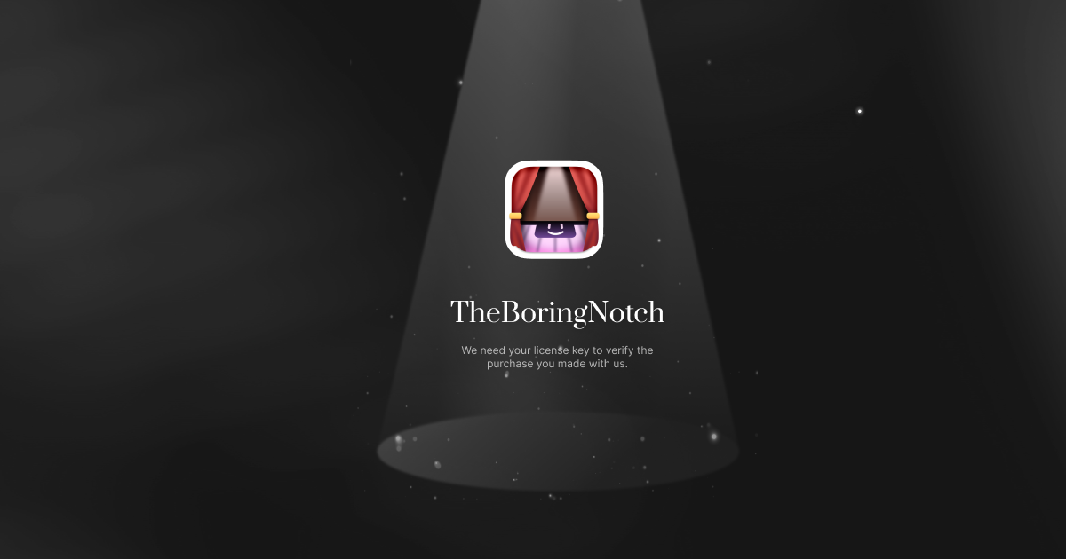 Screenshot of TheBoringNotch