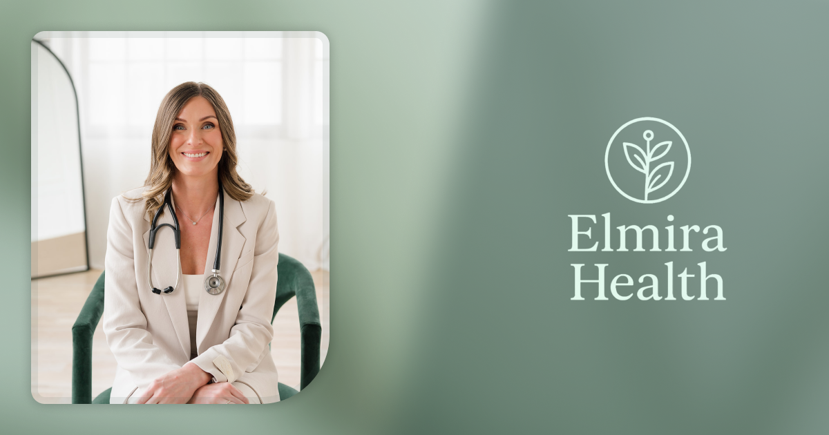 Elmira Health website homepage built with Framer
