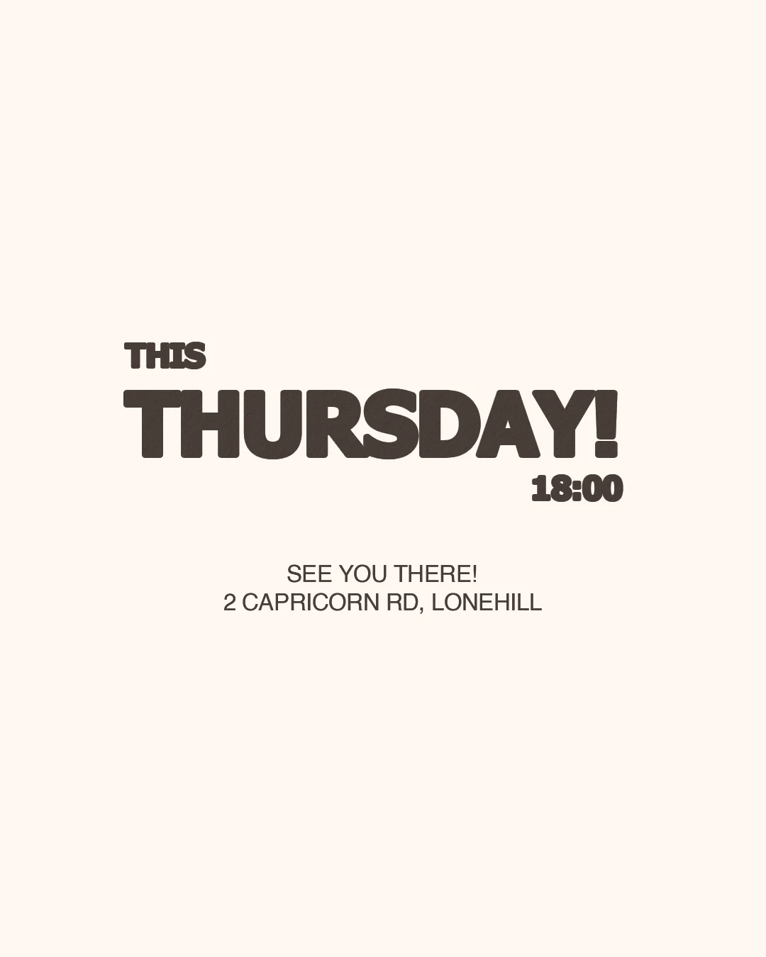 Gospel Circle — this Thursday