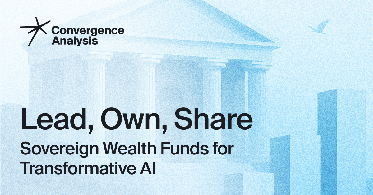 Sovereign wealth funds could shape transformative AI development