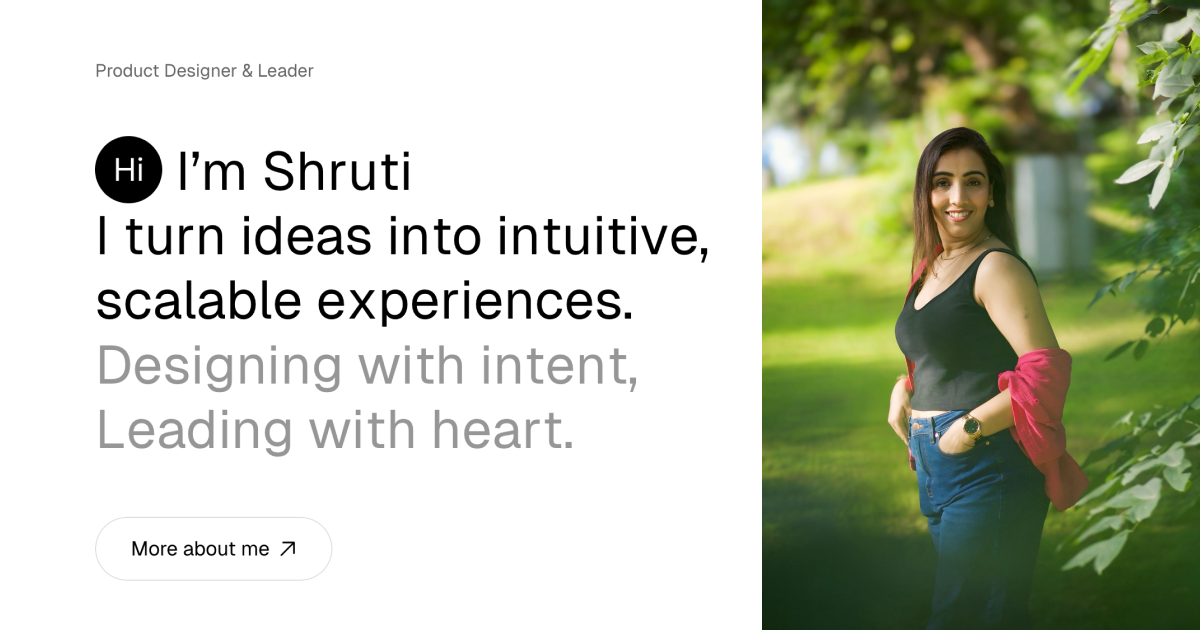 Shruti Gandhi - Portfolio
