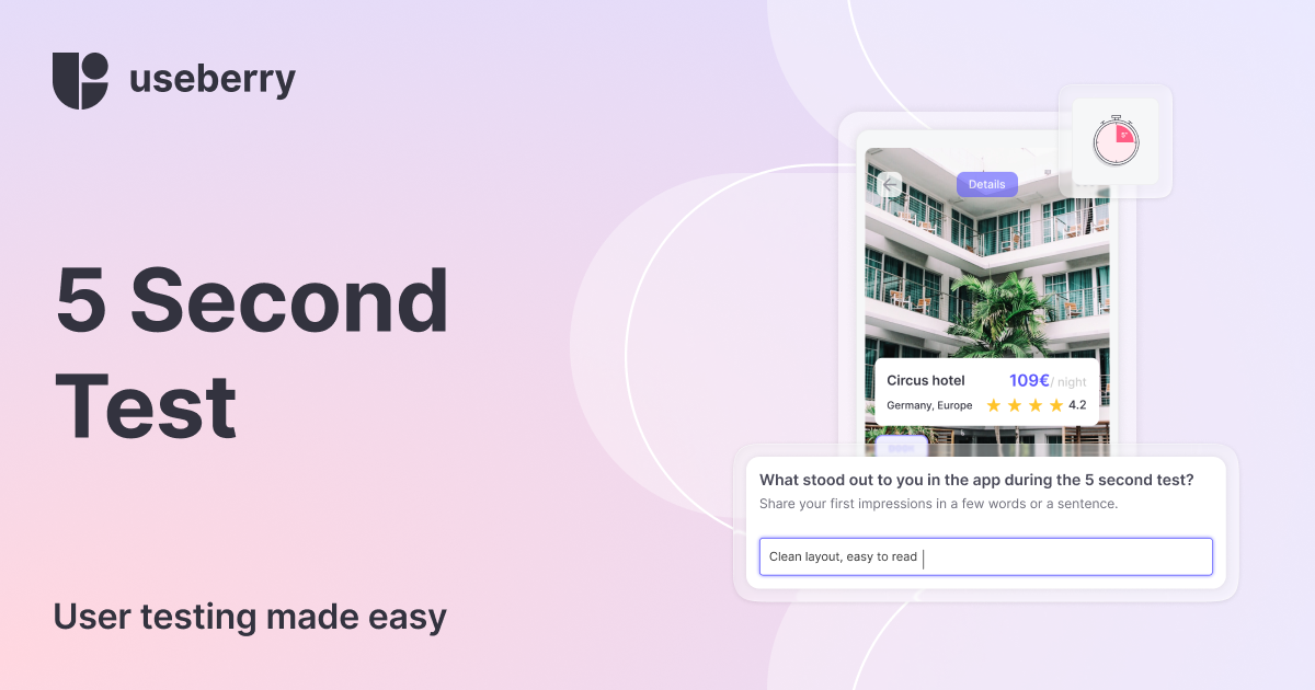 Five Second Testing Five Second Test for Evaluating First Impressions