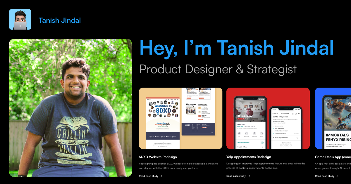 Tanish Jindal - Product Designer