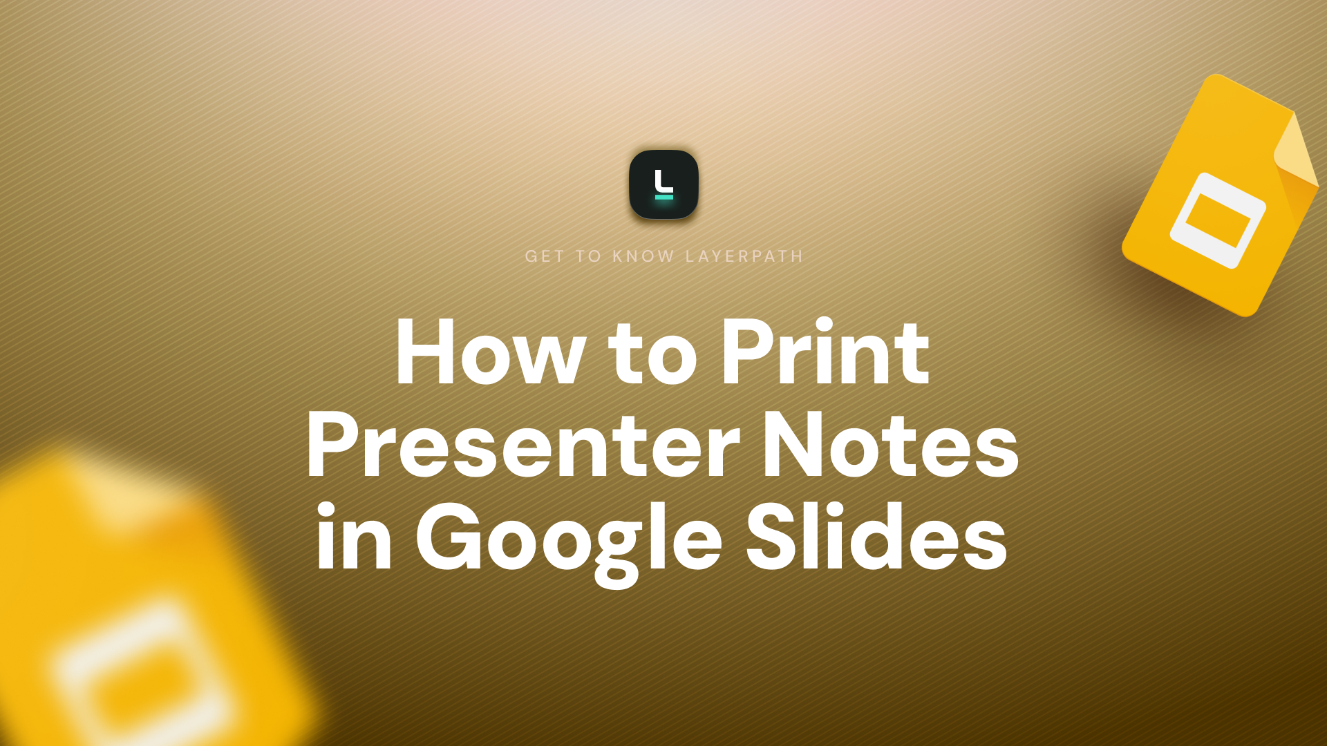 How to Print Presenter Notes in Google Slides
