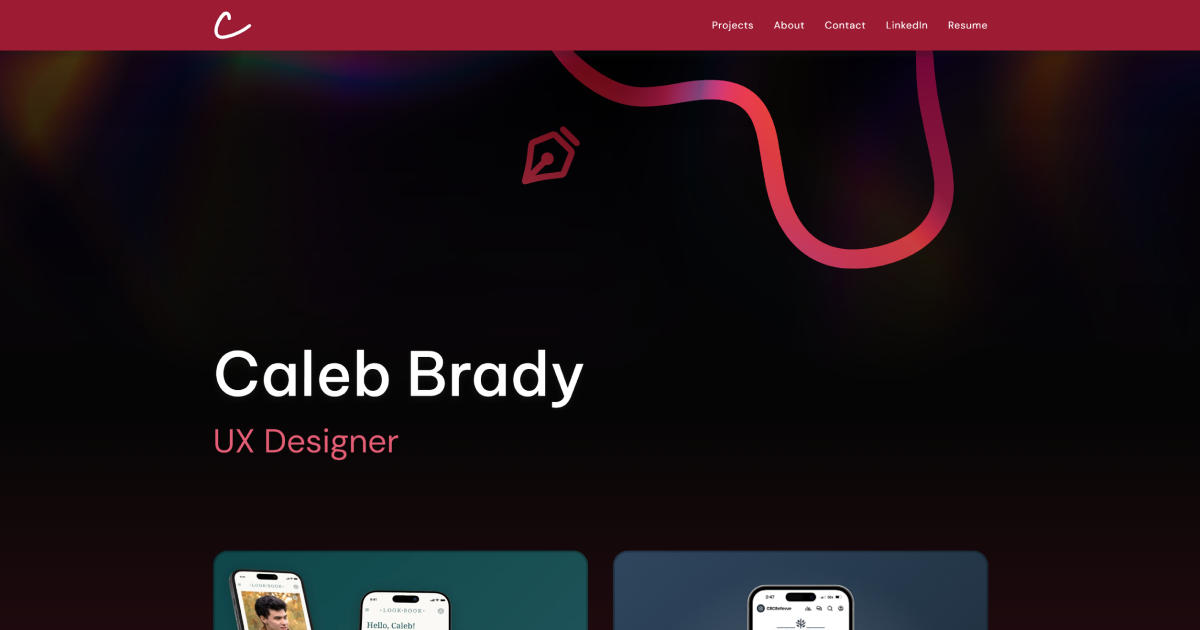 Caleb Brady's Portfolio - About Me