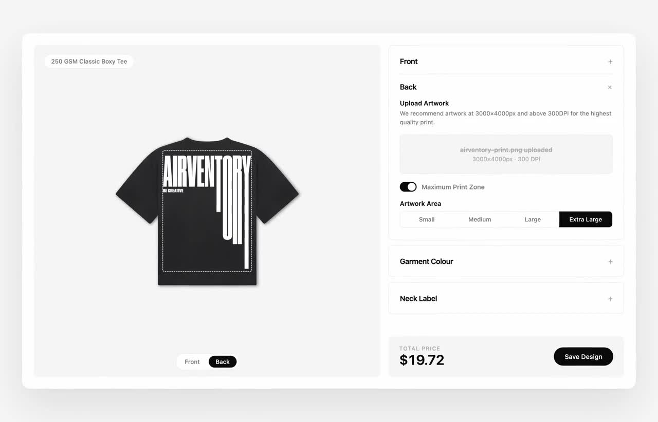 Make it yours in Airventory