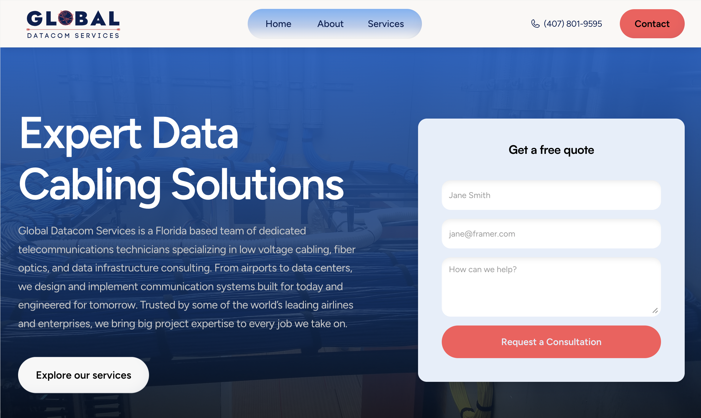 Global Datacom Services — Expert Data Cabling Solutions
