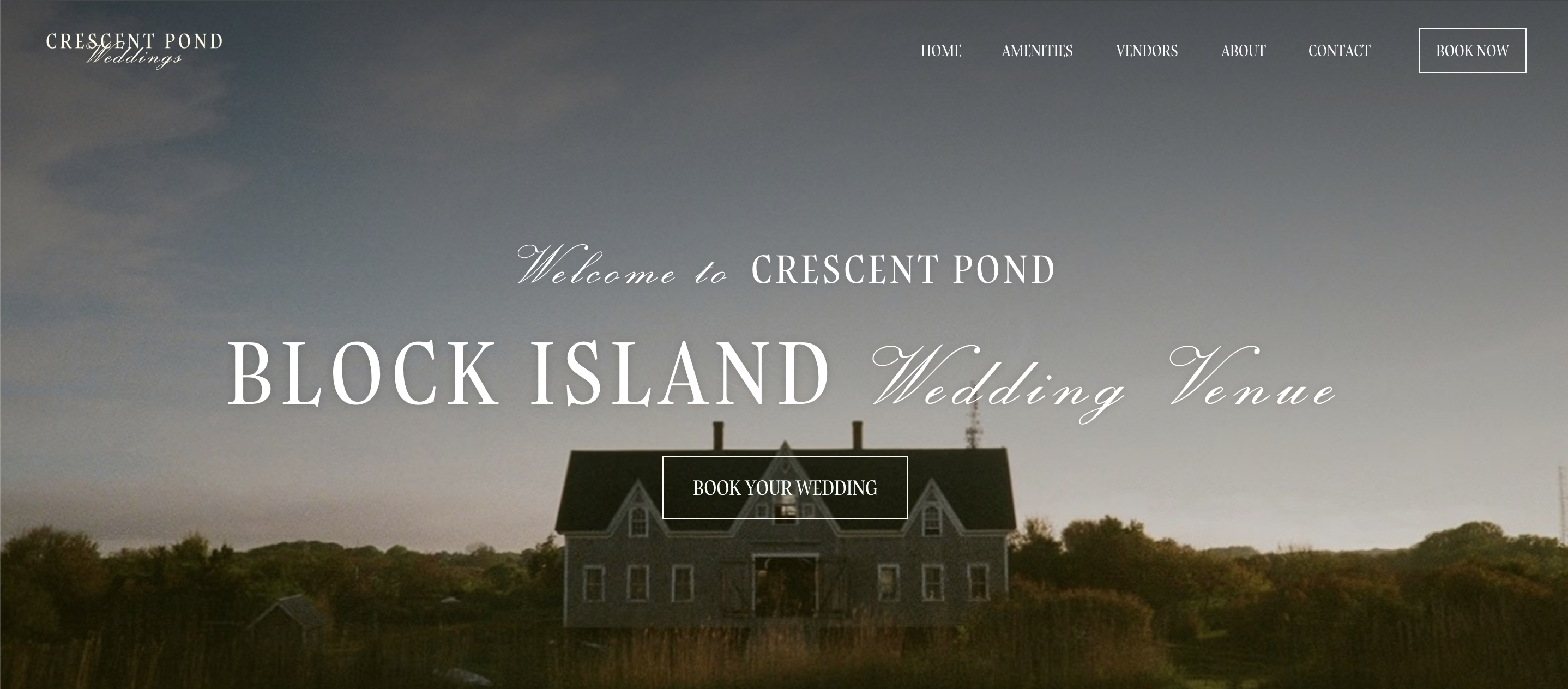 Crescent Pond Weddings, a tiny island wedding venue in Block Island, RI