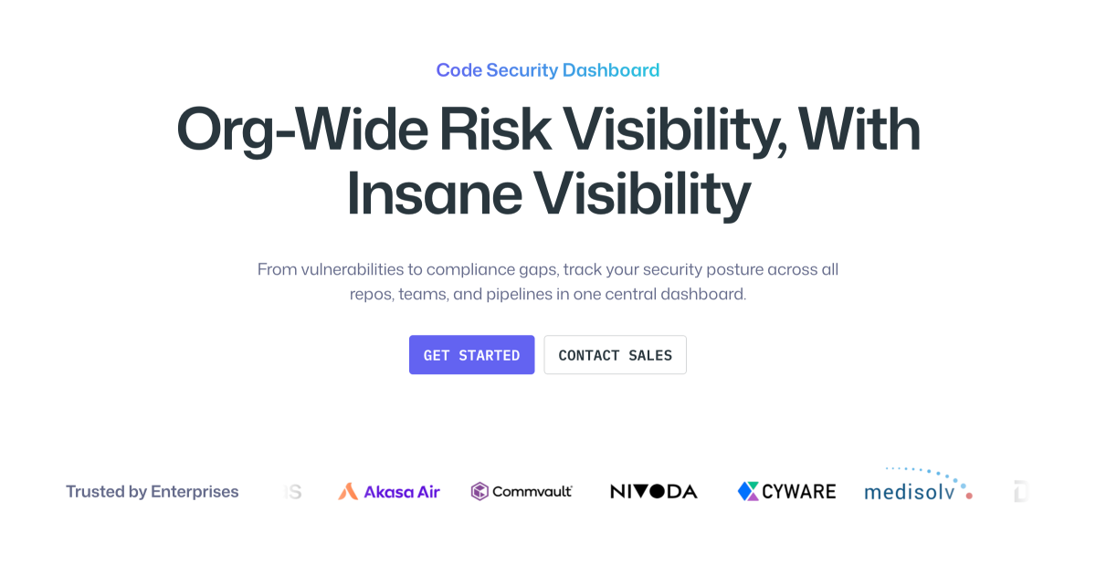 CodeAnt AI - Code Security Dashboard