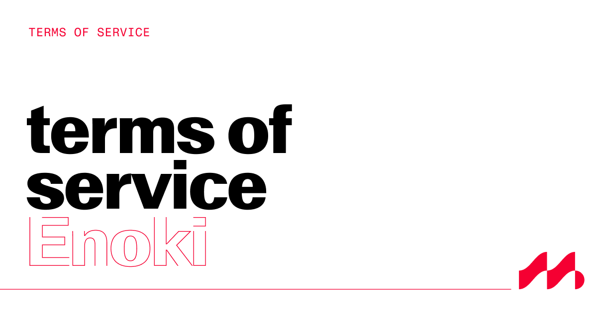 Enoki Portal Terms of Service - Mysten Labs