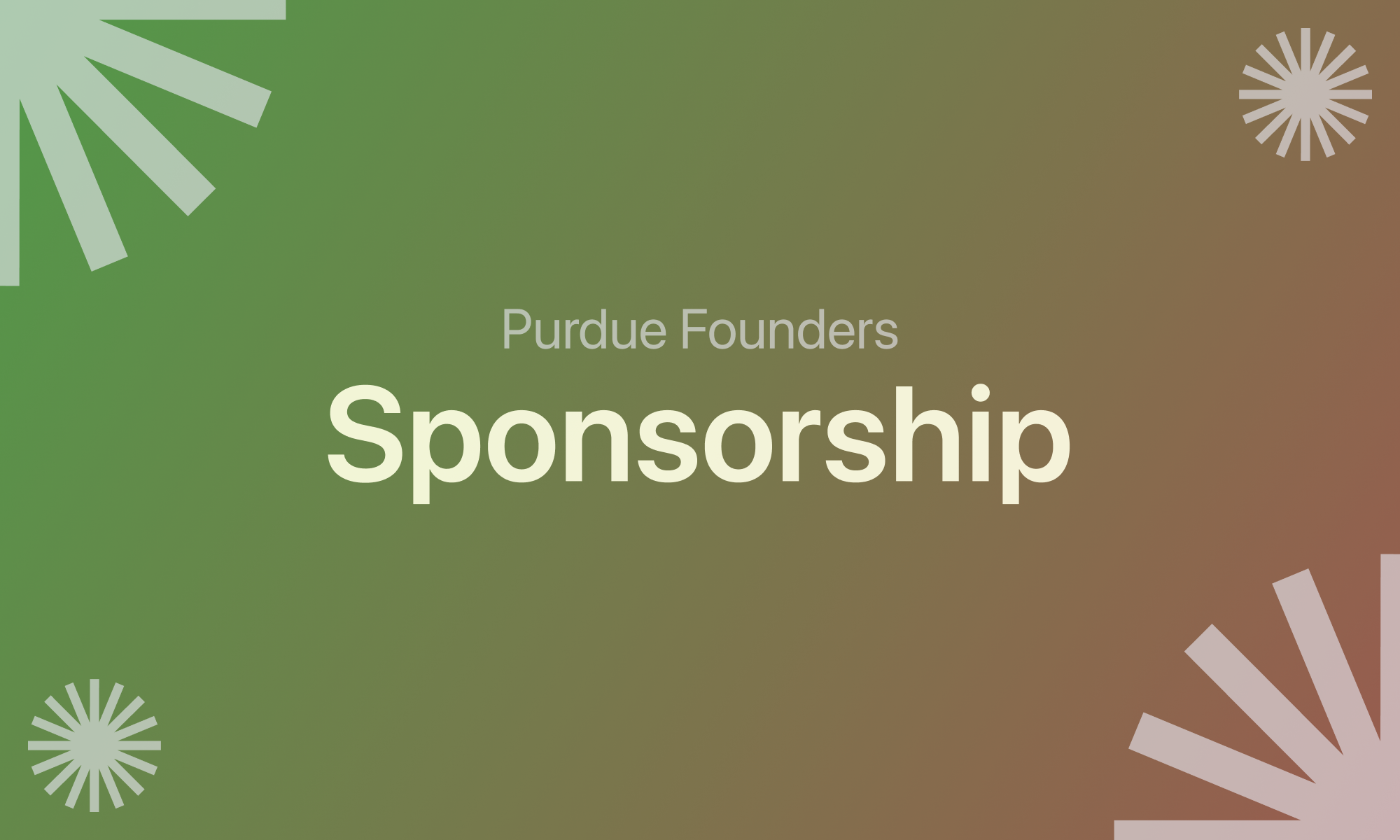 Sponsor Us Purdue Founders