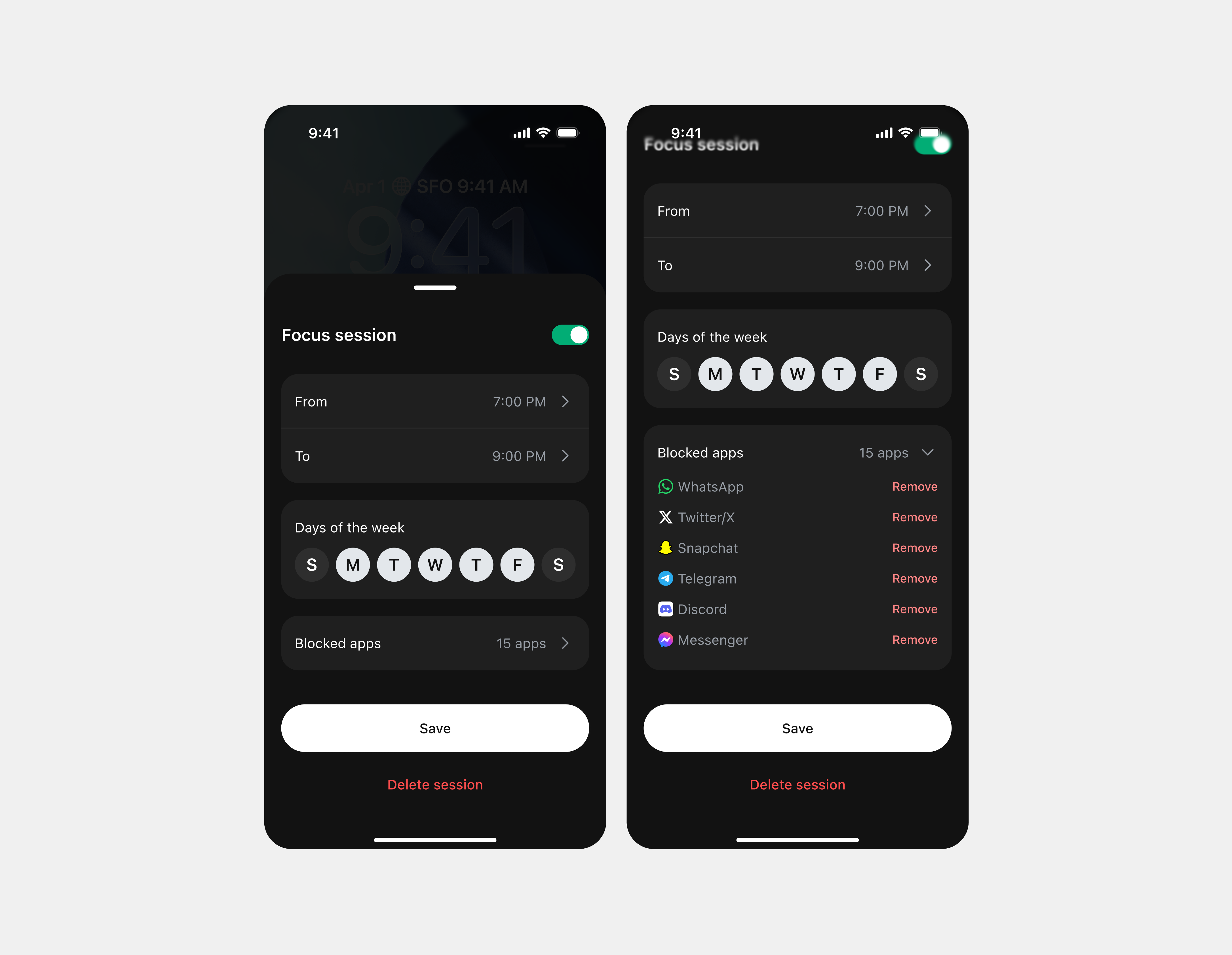 Focus Session App