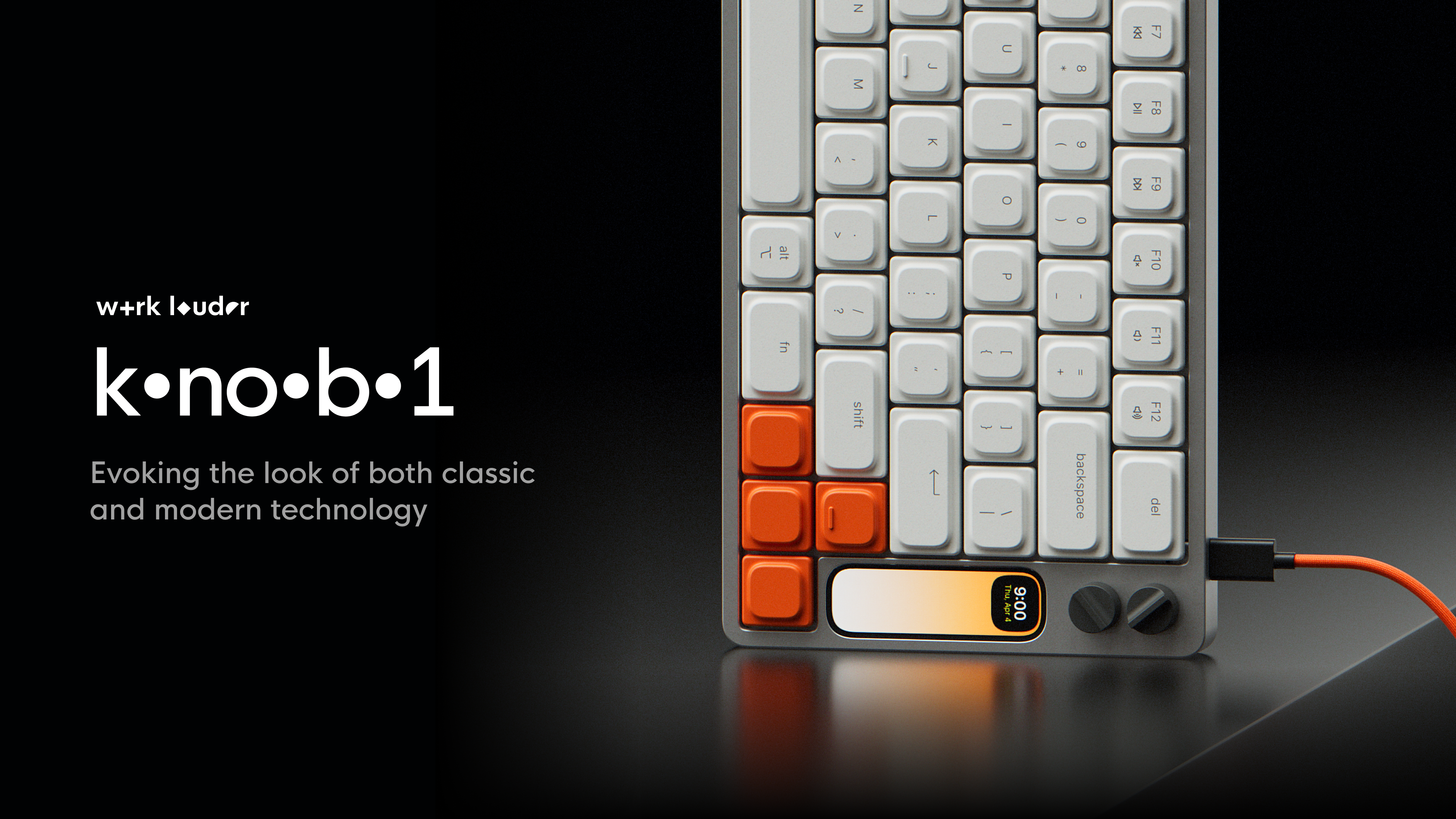 【新品】Knob 1（k•no•b•1） US配列 キーボード KNOB / k.no.b.1 / Low Profile Mechanical Keyboard