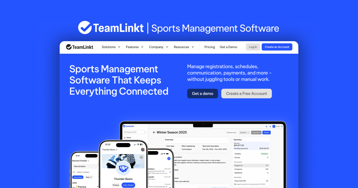 Sports Management Software | TeamLinkt
