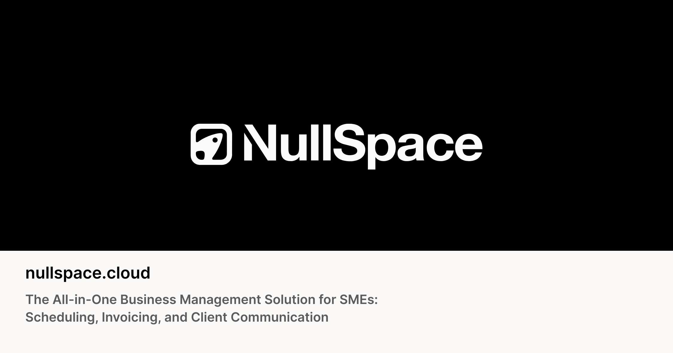 All-in-One Business Management Software for SMEs | NullSpace