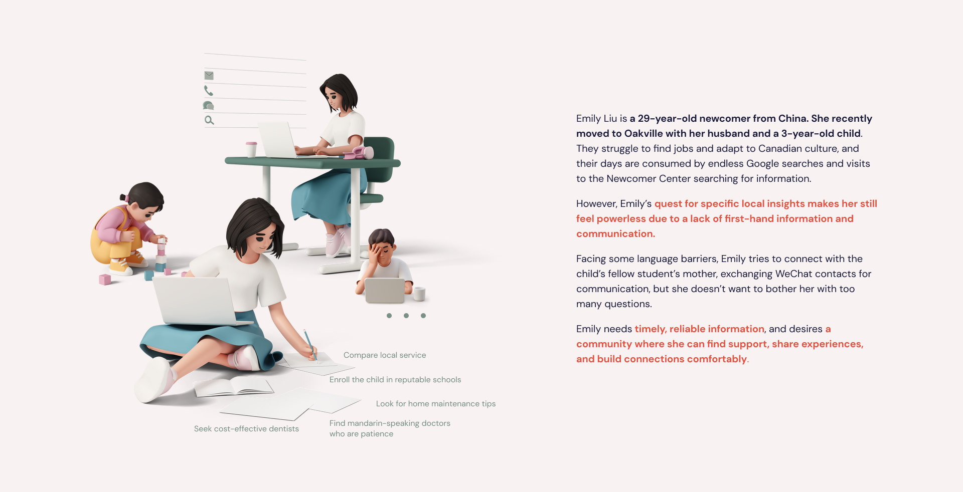 CommWeave user story — 8 slides — 1 of 8