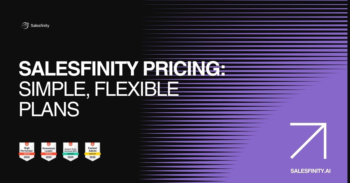 Salesfinity Pricing | Simple, Flexible Plans