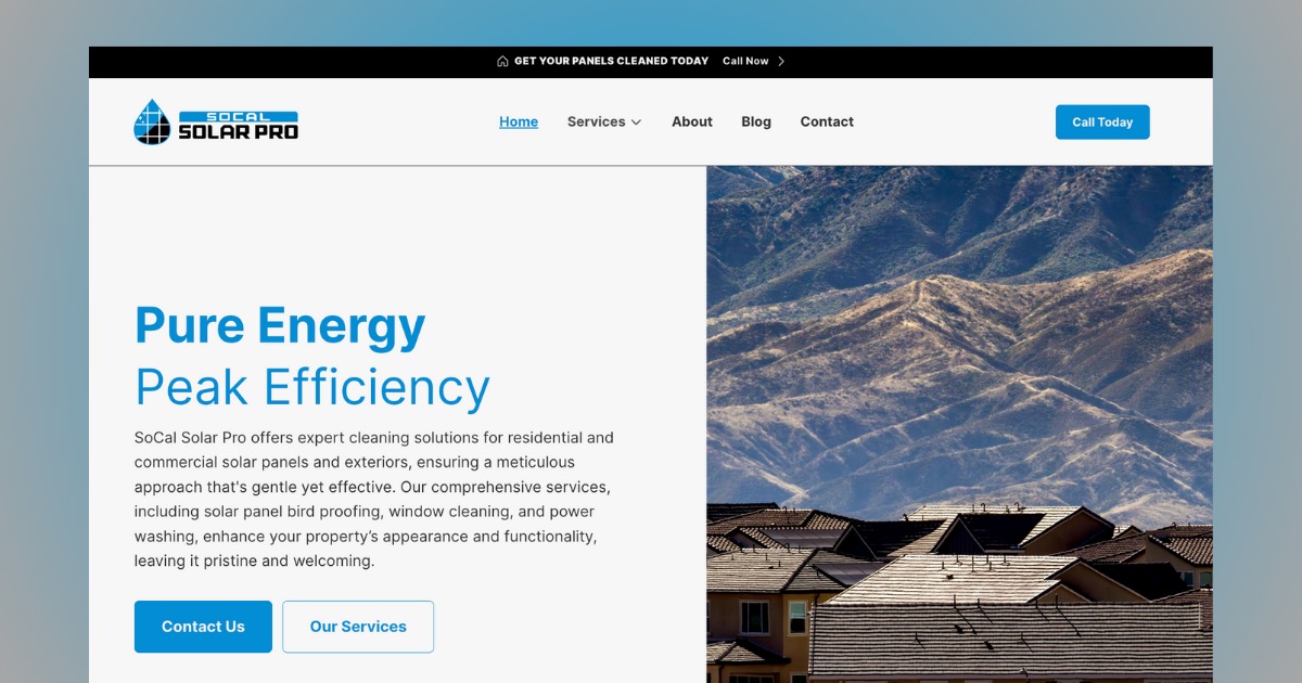 Socal Solar Solar Panel Cleaning in Southern California | SoCal Solar Pro