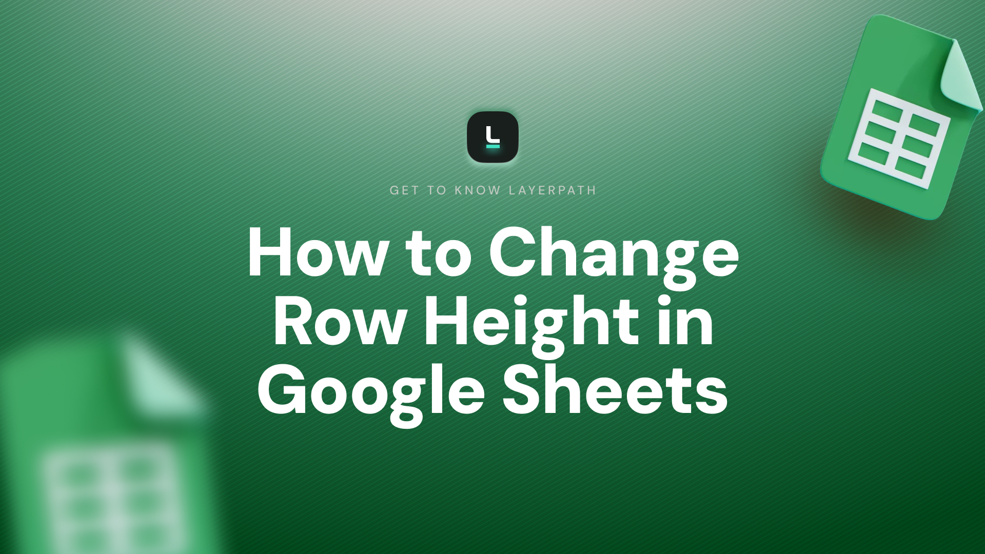 How to Change Row Height in Google Sheets