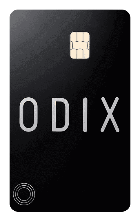 Odix Black card, front