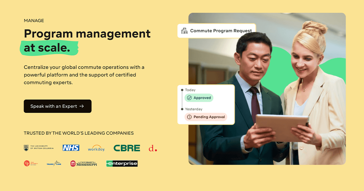 Manage | Enterprise Commute Program Management with Commutifi