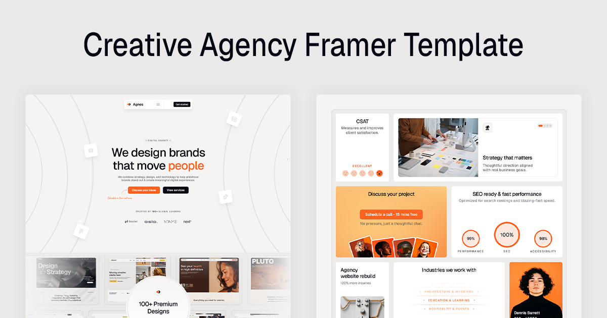 Agnos - Creative Agency Framer Template