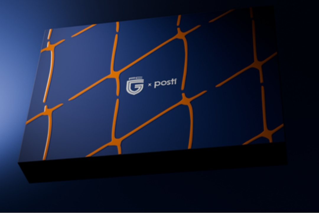 Gilla FC x Posti -pakkauskonseptin 3D-renderöinti