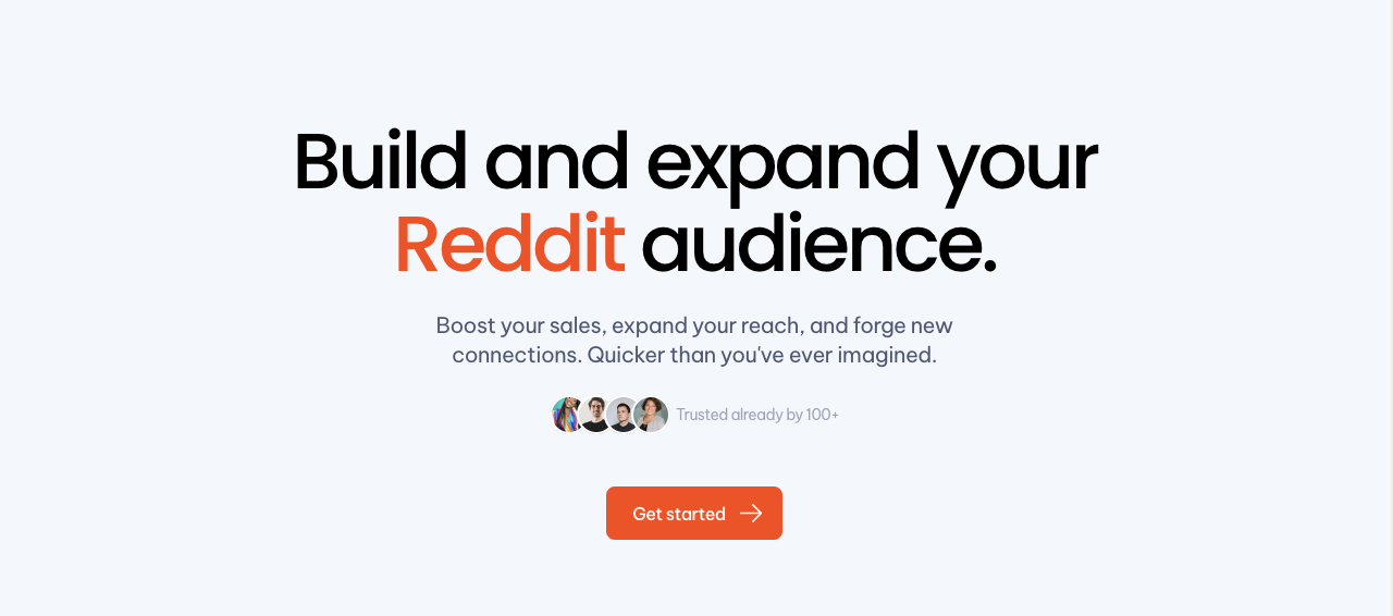 Build and expand your Reddit audience.