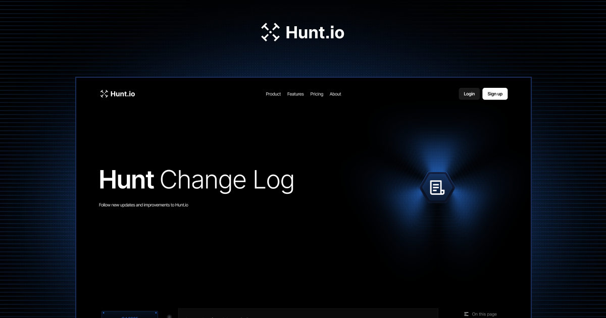Hunt.io Changelog | Threat Hunting Labs