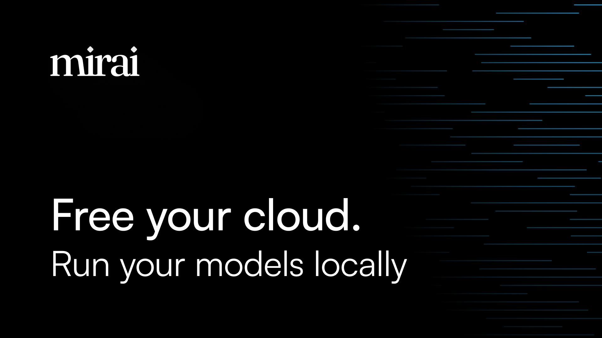 Mirai On-Device Layer for AI Model Makers & Products logo