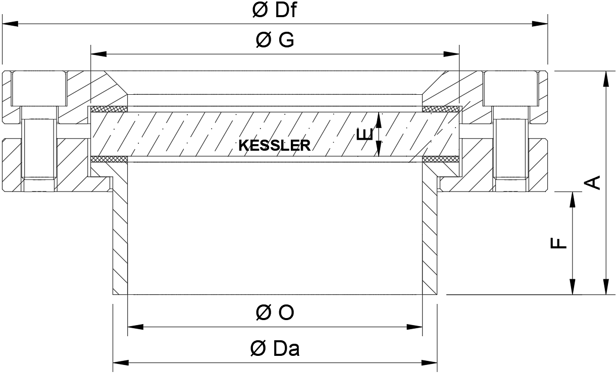 Rundschauglas Kessler KL 413 Zeichnung